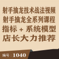1040.射手擒龙技术战法全套视频课程+指标系统